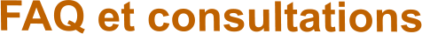 FAQ et consultations