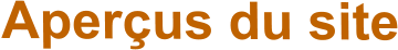Aperçus du site